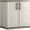 Keter Excellence XL Opbergkast laag - 2 planken - 54x89x93cm - Beige/Taupe