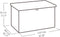 Keter Java Opbergbox - 870 L - 148x83x86 cm - Antraciet