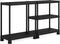 Keter Kunststof Stellingkast extra breed - Opbergrek - 90x45x182cm - zwart