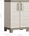Keter - Opbergkast - laag - Excellence - 97 - cm - beige - en - taupe
