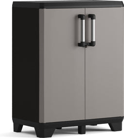 Keter - Opbergkast - laag - Pro - zwart - en - grijs