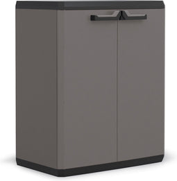 Keter Più Opbergkast - 1 plank - 39x68x83cm - Donkergrijs/Zwart