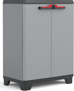 Keter Stilo Lage Kast - 1 Plank - 68x39x90cm - Donkergrijs/Zwart