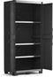 Keter XL Garage Hoge Kast - 3 Planken - 89x54x188cm - Zwart
