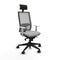 Bureaustoel met hoofdsteun Piqueras y Crespo 4B066N1 Lichtgrijs