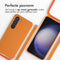imoshion Hoesje Geschikt voor Samsung Galaxy S23 Hoesje Met Koord - imoshion Siliconen hoesje met koord - Oranje