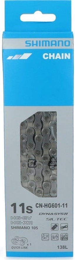 Ketting 11 speed Shimano HG601 105 Race/MTB/E-bike met quick link - 138 schakels