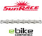 Ketting 12 speed Sunrace CN12E E-bike 138 schakels - zilver