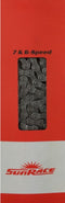 Ketting 6/7 speed Sunrace CNM54 116 links - grijs