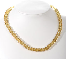 Ketting | imitatiebont | geel | 18x11x (h)4 cm