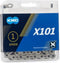 Ketting single speed KMC X101 Silver 112 schakels - zilver