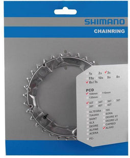 Kettingblad 32T Shimano Alivio FC-M415 - zilver