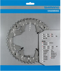 Kettingblad 44T Shimano Alivio FC-T4060 9 speed - zilver