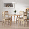 vidaXL - Eetkamerstoelen - 4 - st - massief - acaciahout