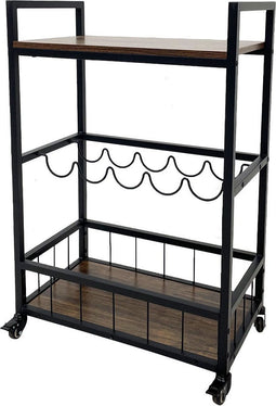 Keuken Trolley Haven - Zwart - 67x40x86,5 cm