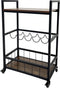 Keuken Trolley Haven - Zwart - 67x40x86,5 cm