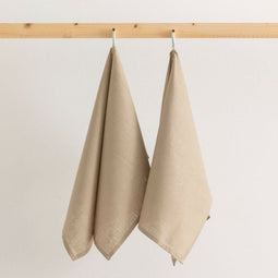 Keukendoek Belum Taupe Linnen 45 x 70 cm 2 Stuks