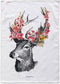 Keukendoek HappyFriday Reindeer Multicolour 70 x 50 cm (2 Stuks)