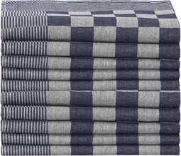 Keukendoeken 20 st 50x70 cm katoen blauw en wit