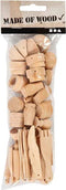 Keukengerei, l: 40-60 mm, 50 stuks, berkehout