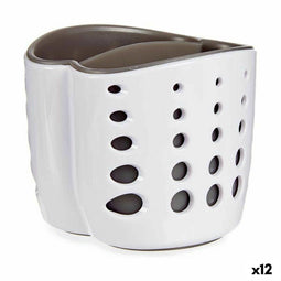 Keukengootsteen Tidy Dubbel Polyethyleen polyestyreen 9,7 x 8,5 x 9,7 cm (12 Stuks)