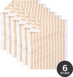 Keukenhanddoek BASKET WEAVE 50x70cm - set/6 - camel