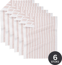 Keukenhanddoek BASKET WEAVE 50x70cm - set/6 - pink