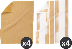 Keukenhanddoek COMBO 50x70cm - set/8 - camel