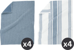 Keukenhanddoek COMBO 50x70cm - set/8 - stone blue