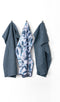 Keukenhanddoek ESSENTIAL, microfiber 40x60cm, SET/3, stone blue