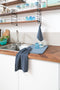 Keukenhanddoek ESSENTIAL, microfiber 40x60cm, SET/4, stone blue