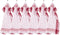 Keukenhanddoek katoen PHARAO 50x70 cm - set/6, rood