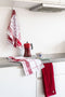 Keukenhanddoek katoen PHARAO 50x70 cm - set/6, rood