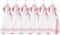 Keukenhanddoek katoen PHARAO 50x70 cm - set/6, roze