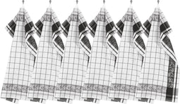 Keukenhanddoek katoen PHARAO 50x70 cm - set/6, zwart