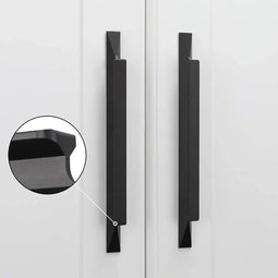 Keukenkast Handgrepen - Set van 10- 22,5CM - Matzwarte Aluminium Legering - Eenvoudige Installatie - Geschikt voor Kasten Lades Deuren