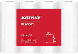 Keukenrol katrin plus 2laags wit 4rol | Omdoos a 8 pak x 4 rol | 8 stuks
