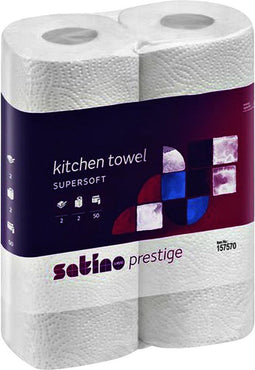 Keukenrol satino prestige 2laags 50vel | 16 stuks