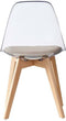 Keukenstoel DKD Home Decor Beige Hout Polycarbonaat 54 x 47 x 81 cm