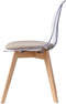 Keukenstoel DKD Home Decor Beige Hout Polycarbonaat 54 x 47 x 81 cm