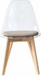 Keukenstoel DKD Home Decor Beige Hout Polycarbonaat 54 x 47 x 81 cm