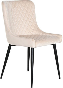 Keukenstoel DKD Home Decor Beige Metaal Polyester (56 x 51 x 84 cm)