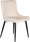 Keukenstoel DKD Home Decor Beige Metaal Polyester (56 x 51 x 84 cm)