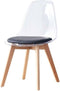 Keukenstoel DKD Home Decor Natuurlijk Zwart 54 x 47 x 81 cm