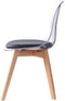 Keukenstoel DKD Home Decor Natuurlijk Zwart 54 x 47 x 81 cm
