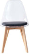 Keukenstoel DKD Home Decor Natuurlijk Zwart 54 x 47 x 81 cm