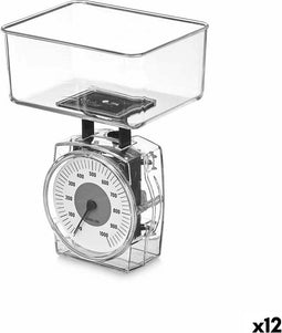 keukenweegschaal 1 kg Transparant 400 ml 11,5 x 6 x 8,7 cm (12 Stuks)