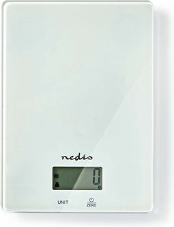 Keukenweegschaal - Digitaal - Glas / Kunststof - Wit