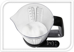 Keukenweegschaal met Maatbeker - 1200 ml - tot 5 kg