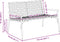 vidaXL - Ligbank - Zwart - 113x79x75 - cm - Poly - Rattan